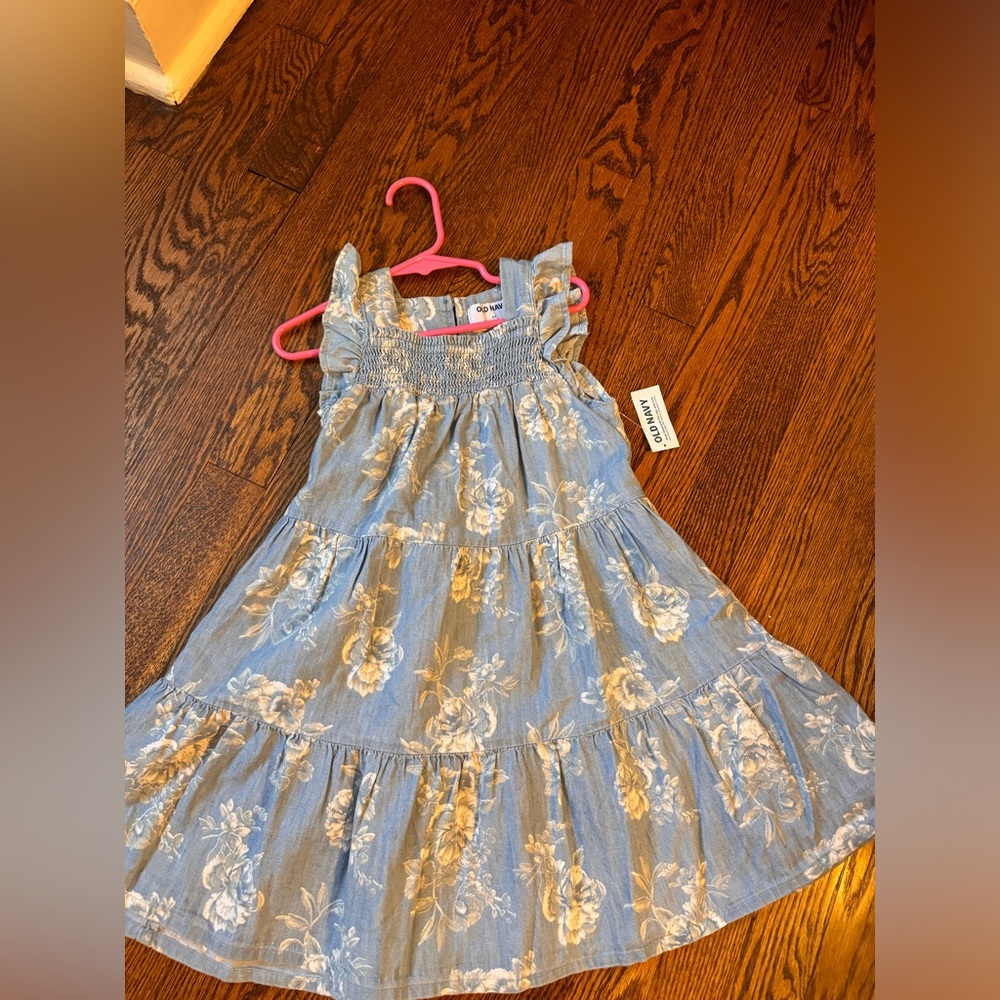 Girls denim dress, size 5